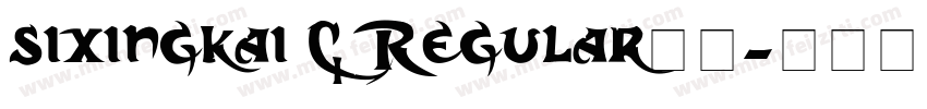 sixingkai C Regular字体字体转换